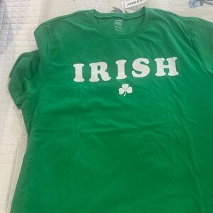 Old Navy st. Patrick’s Day Green Tee with Irish Print☘️